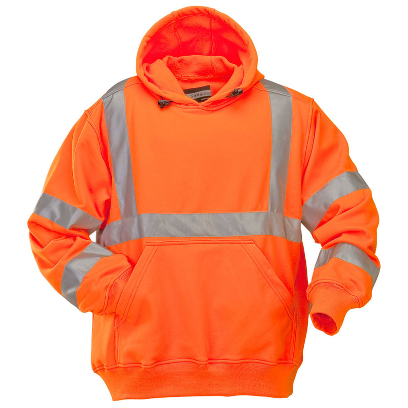Sumaggo - High Visibility Polyester Fleece Hooded Pullover - 5918