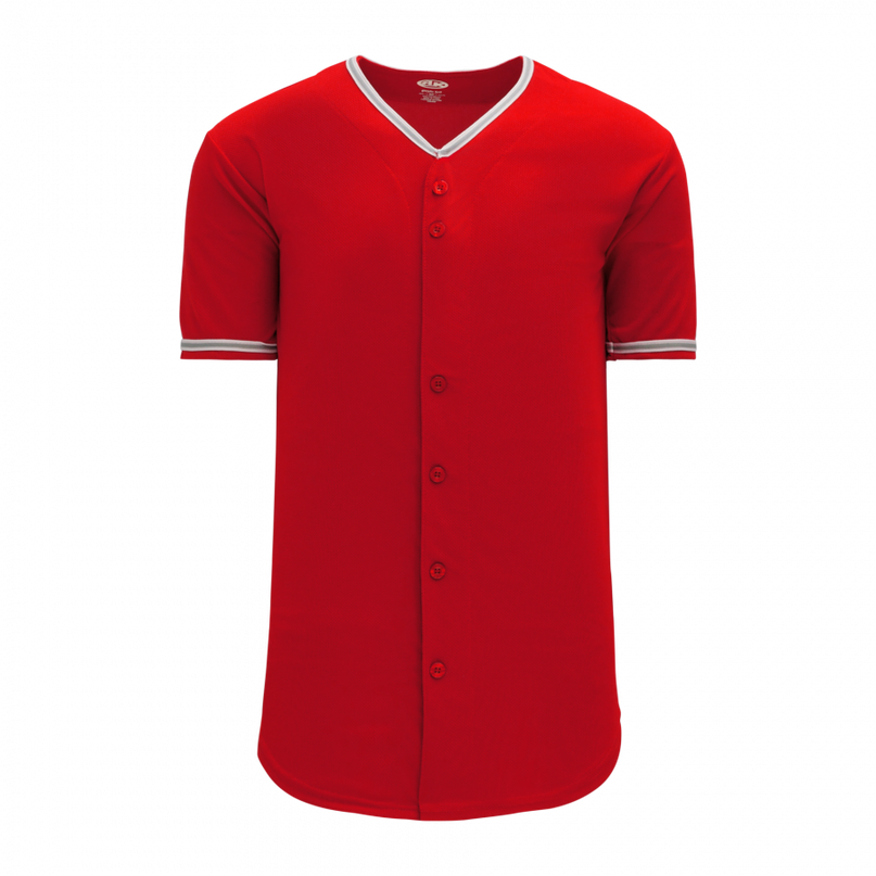 Athletic Knit - Full Button Baseball Jersey - BA5500