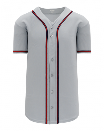 Athletic Knit - Full Button Baseball Jersey - BA5500